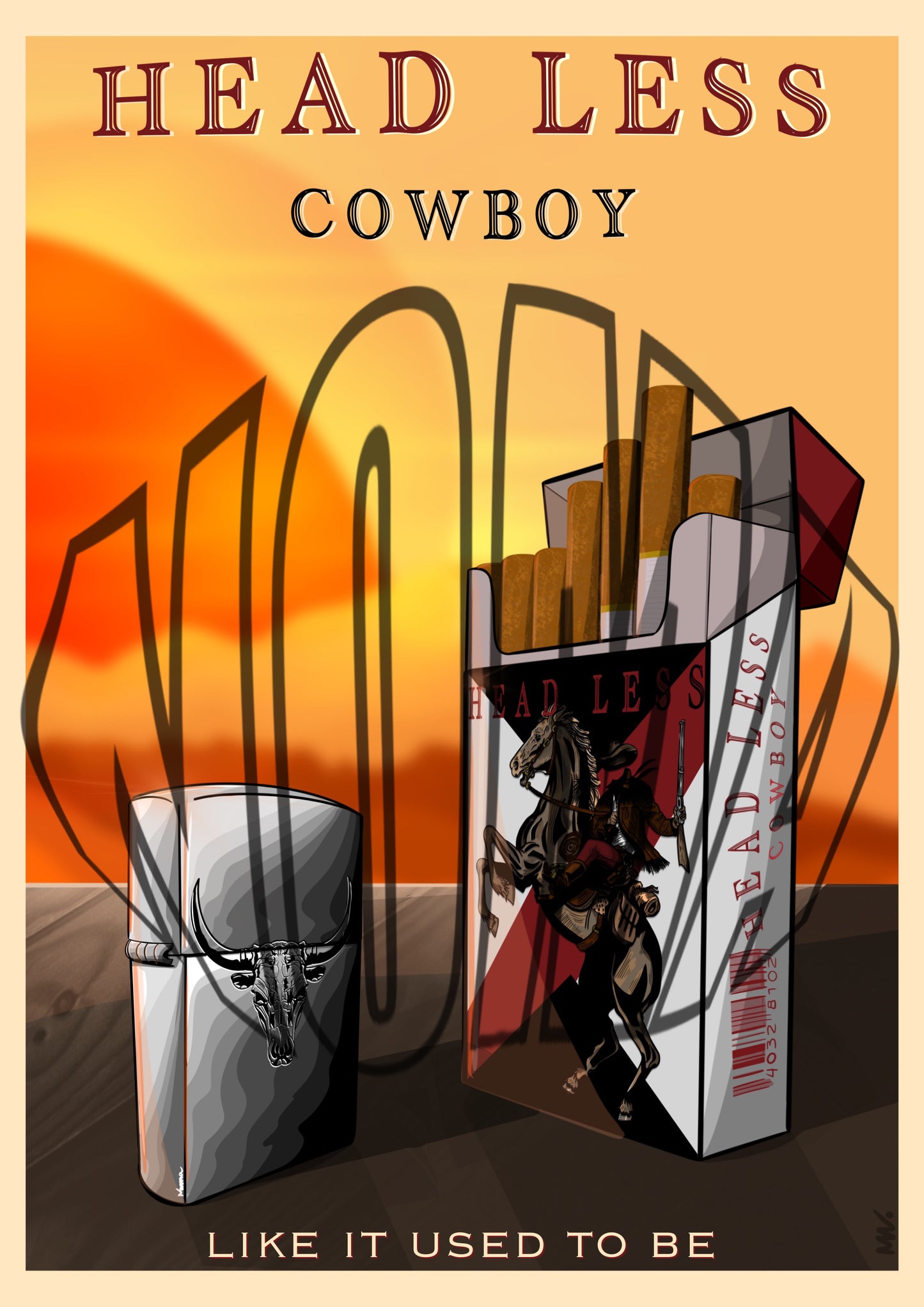 Print Noma "HEADLESS COWBOY"