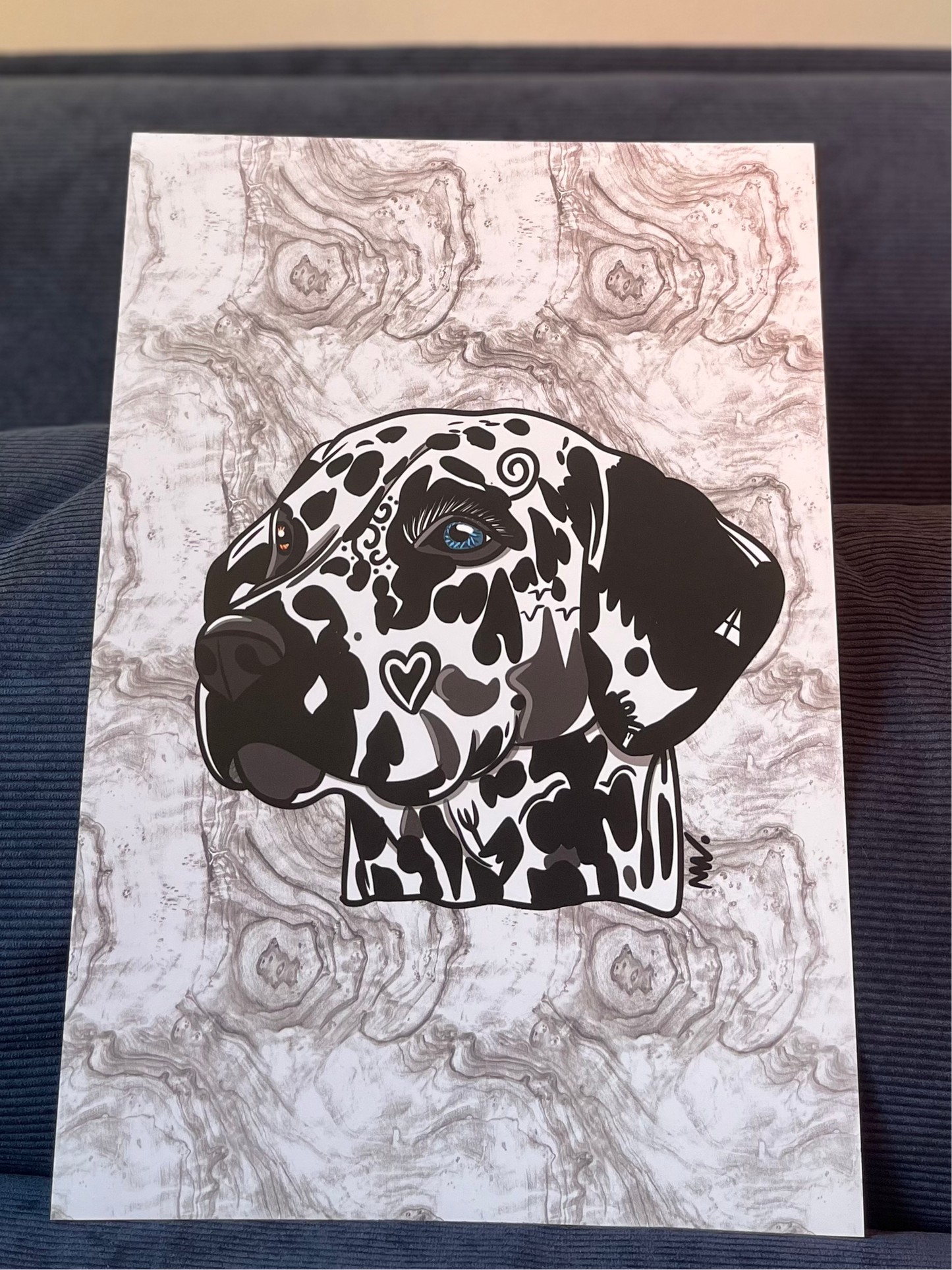 Print Noma "the Dalmatian" blanc