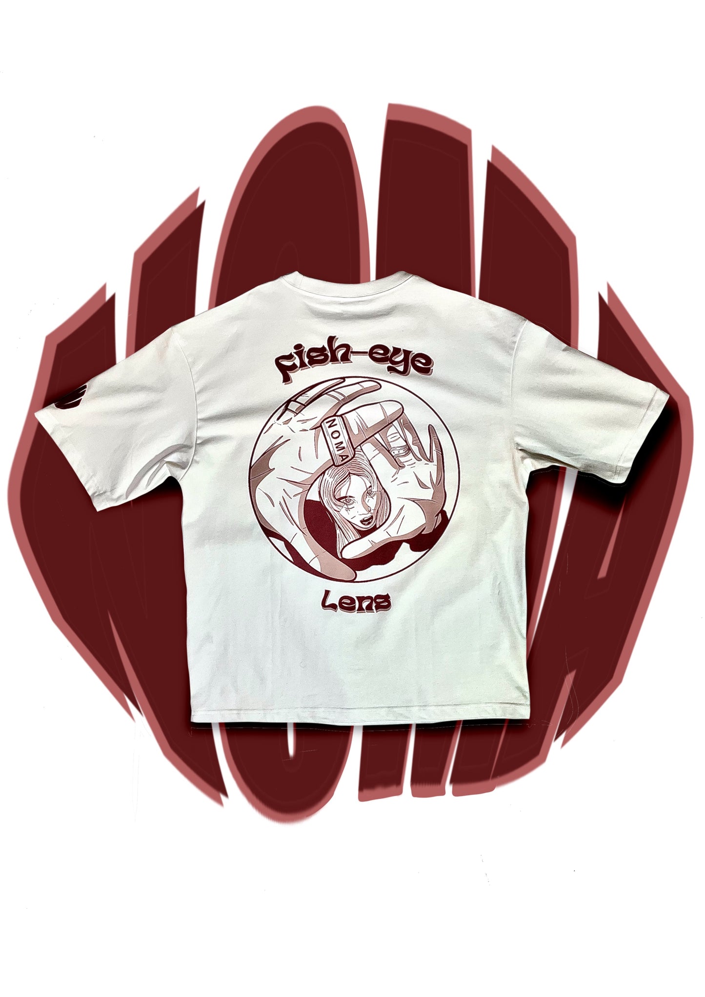 Tee-shirt oversize NOMA "Fish-eye lens" ring édition