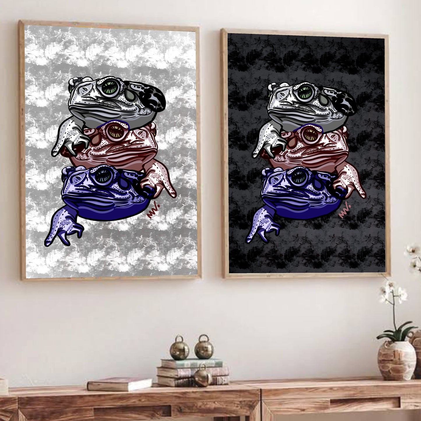 Print Noma "TRIFROGS" version noire