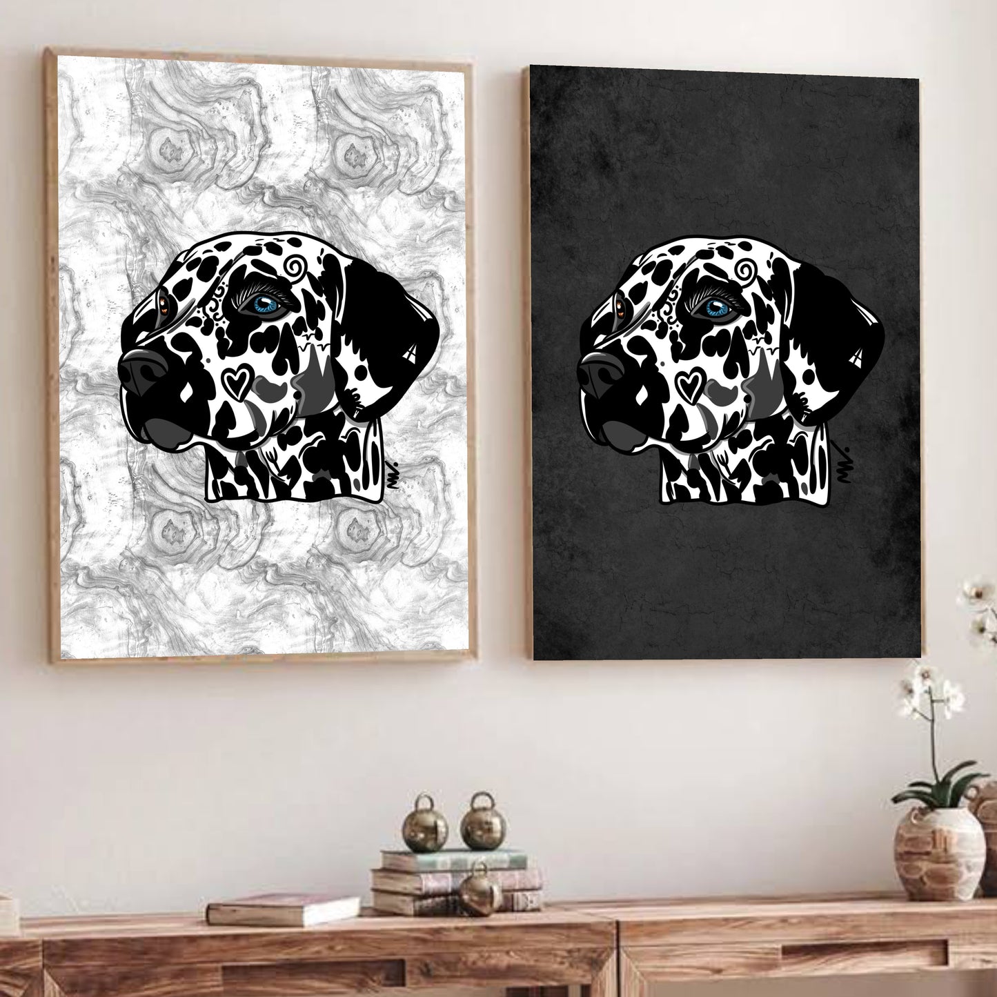 Print Noma "the Dalmatian" blanc
