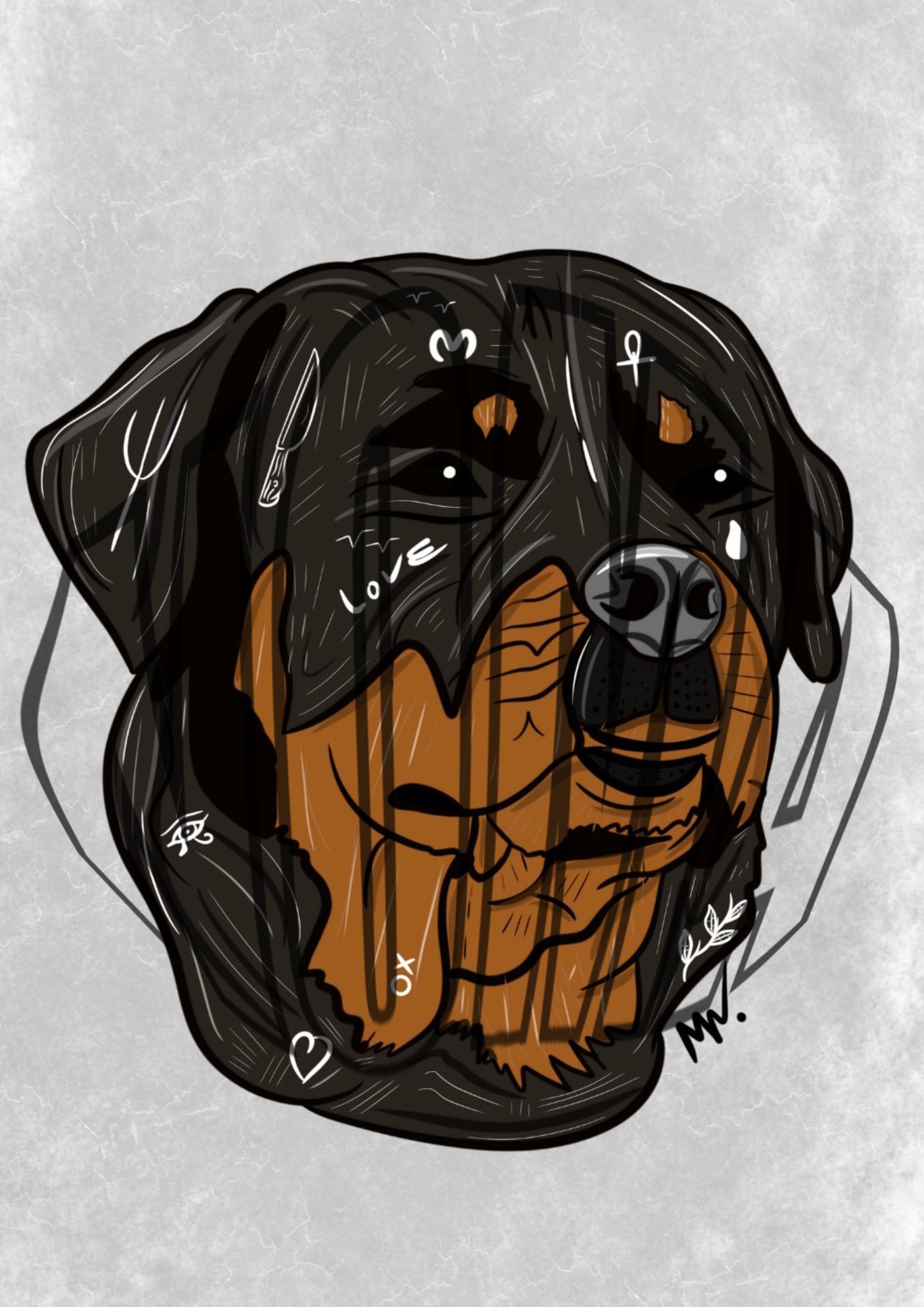 Print Noma "the rott" blanc