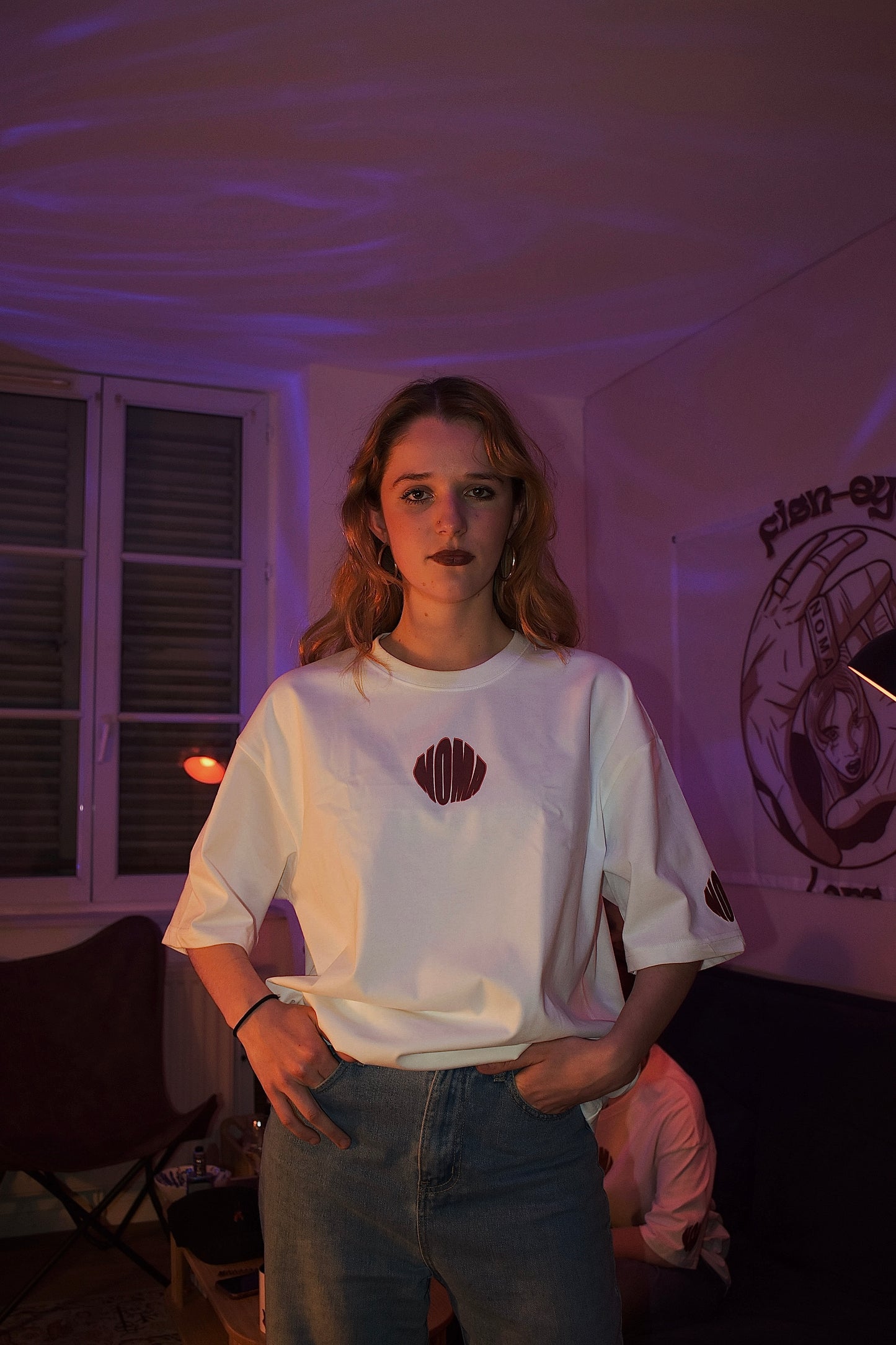 Tee-shirt oversize NOMA "Fish-eye lens" ring édition