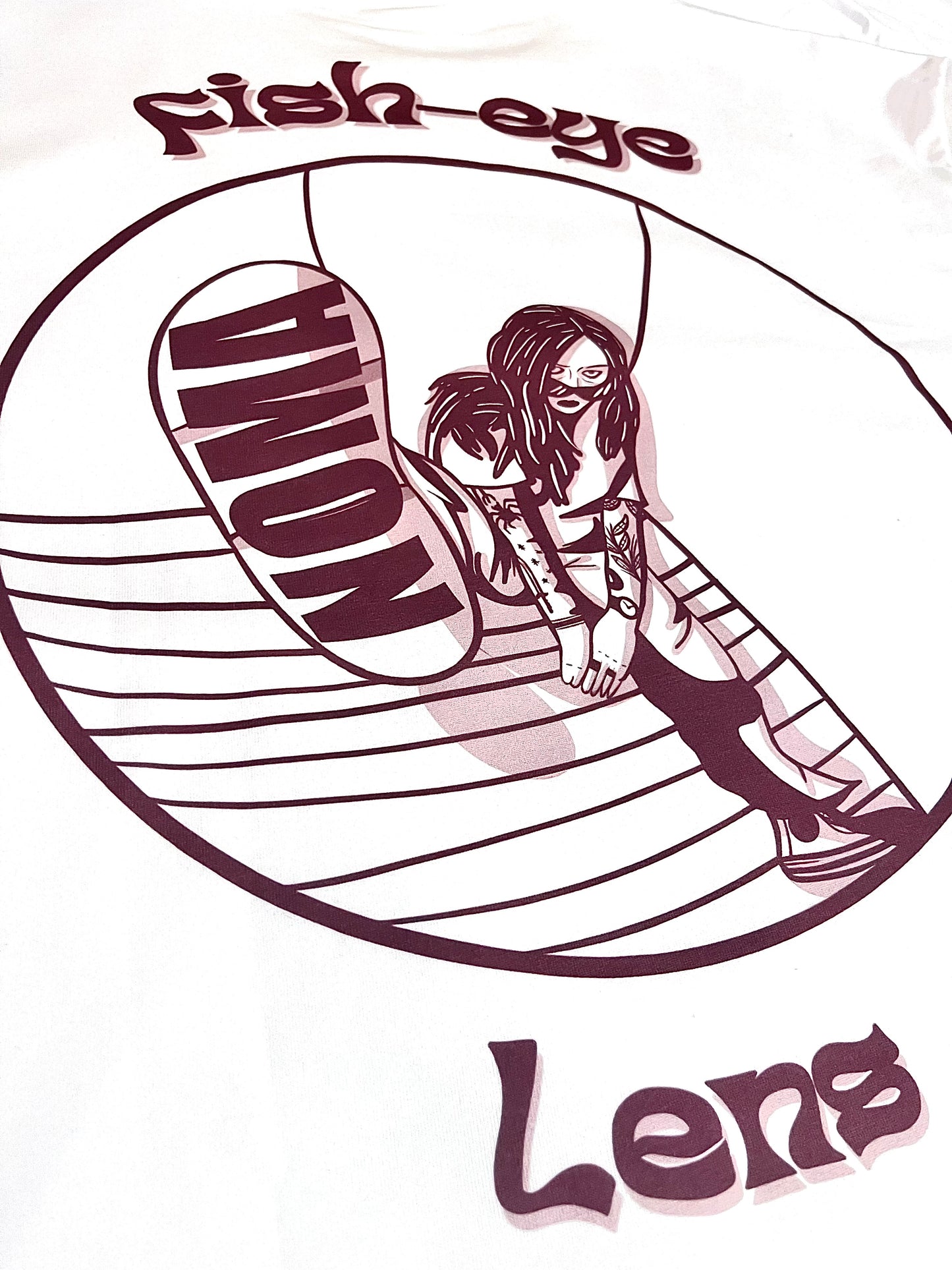 Tee-shirt oversize NOMA "Fish-eye lens" shoe édition