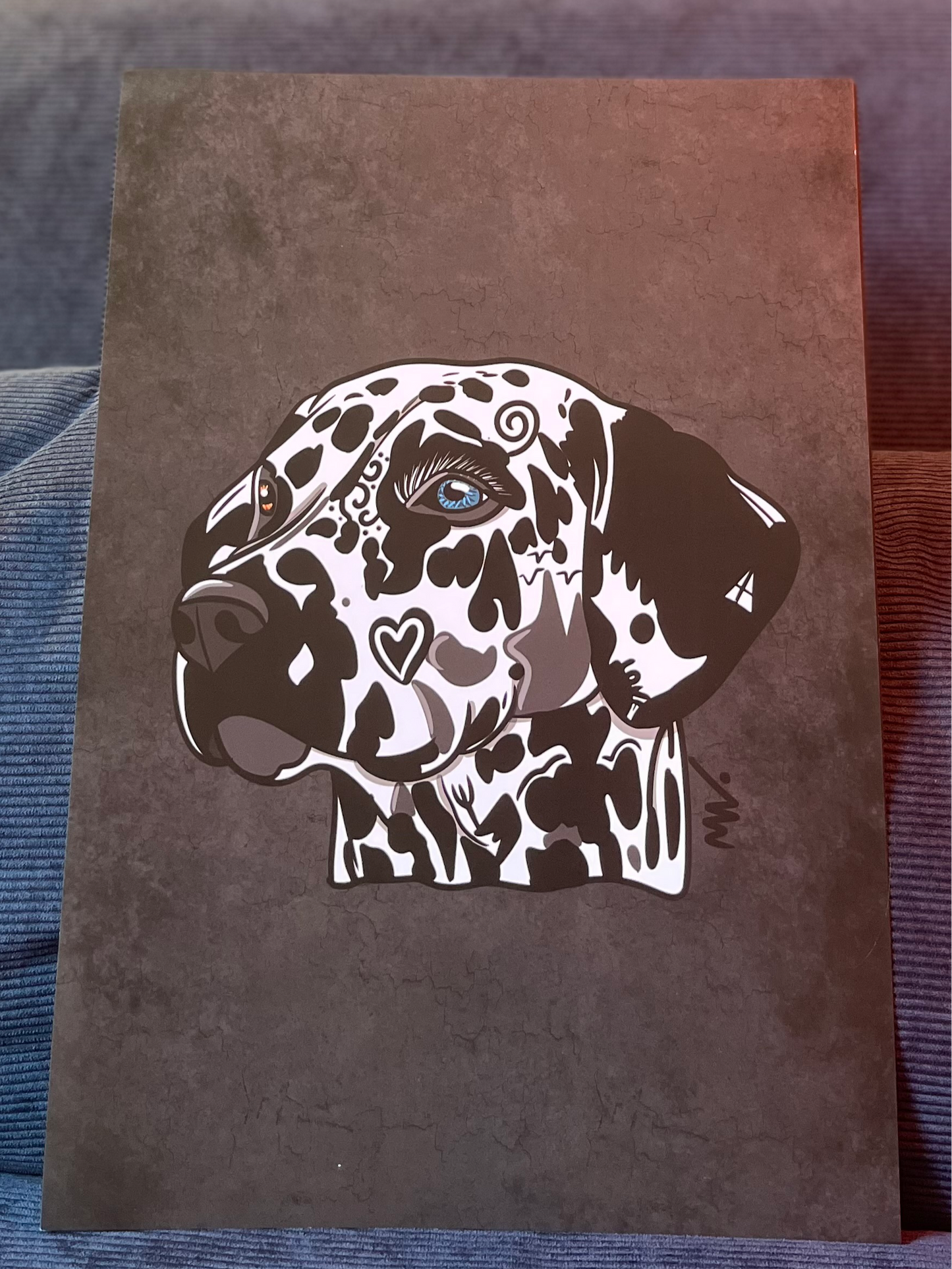 Print Noma "the Dalmatian" noir