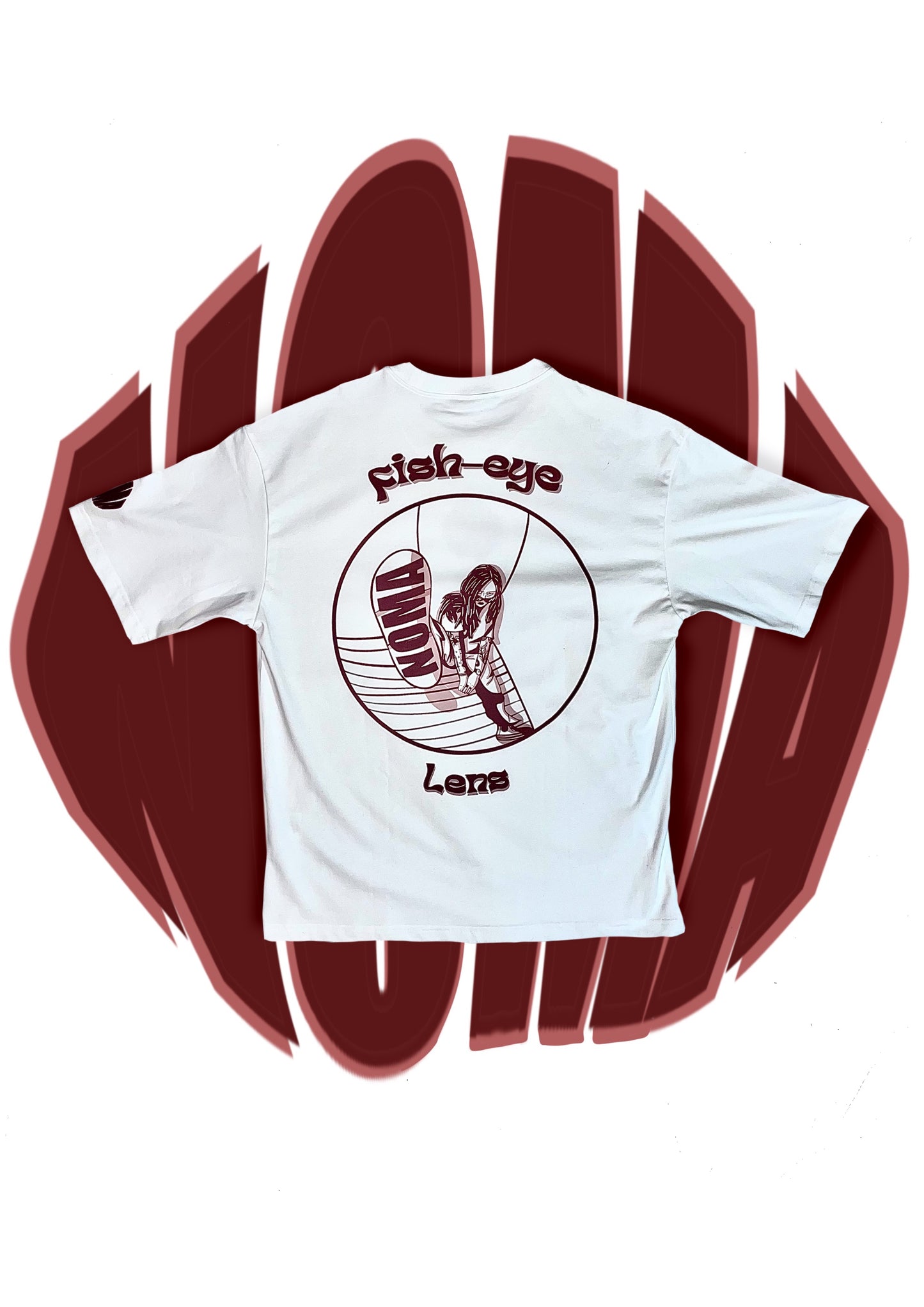 Tee-shirt oversize NOMA "Fish-eye lens" shoe édition