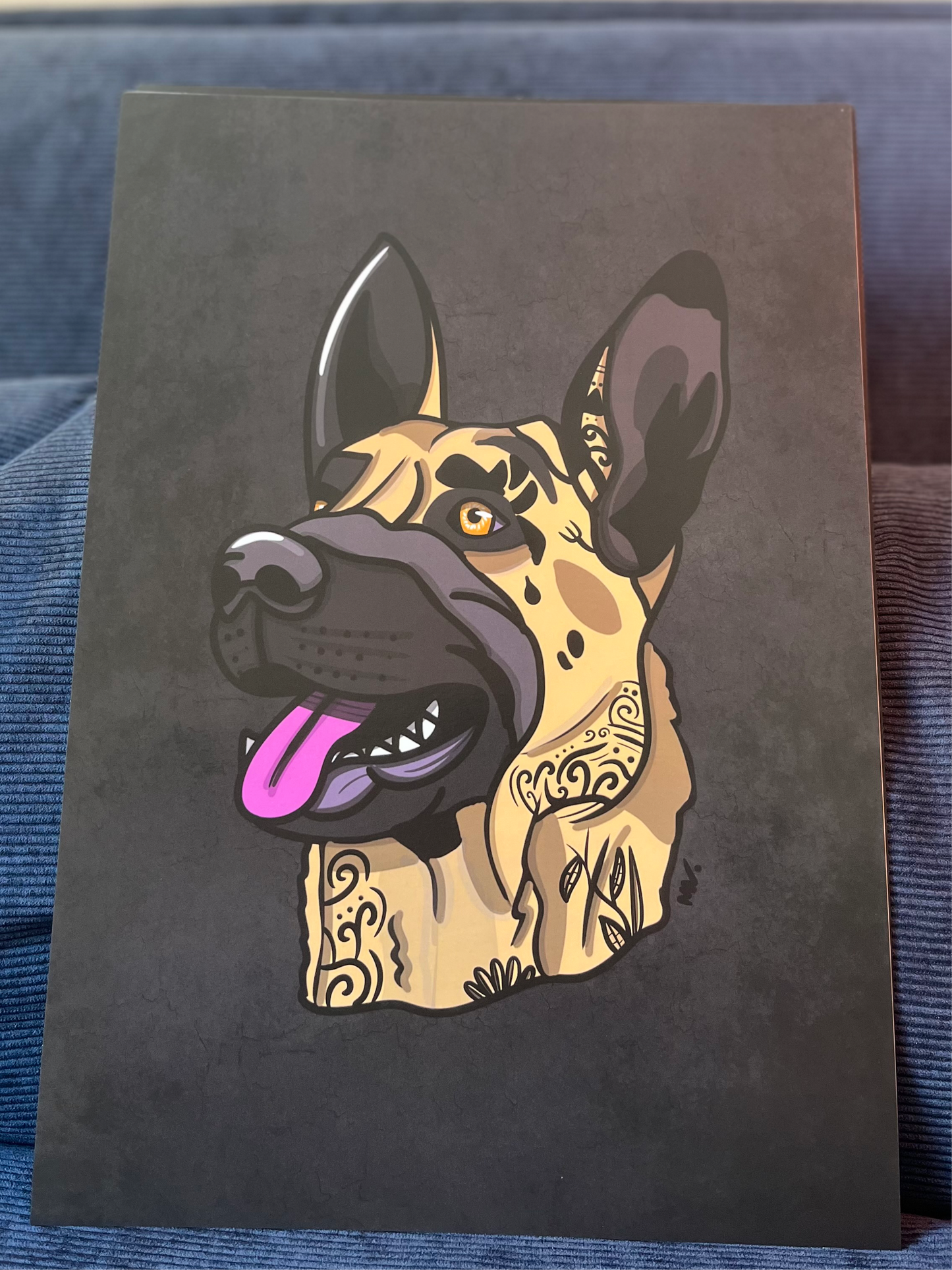 Print Noma "the belgian shepherd" noir
