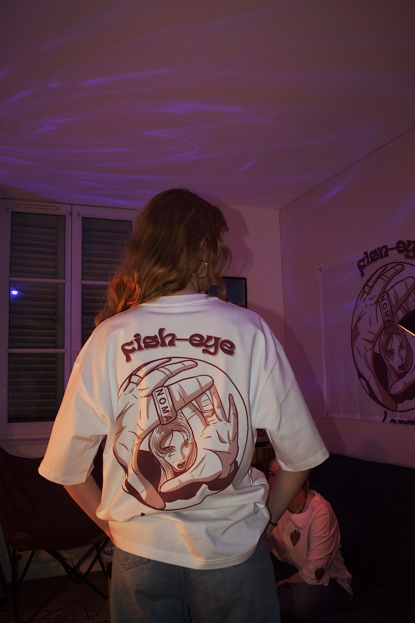 Tee-shirt oversize NOMA "Fish-eye lens" ring édition